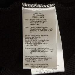 Pre Owned Givenchy Kids Black Jersey Zip-Up Track Jacket 12Yrs