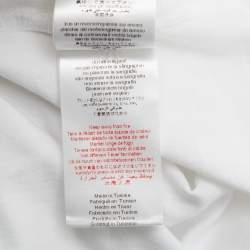 Pre Owned Givenchy Kids White Logo Graphic Jersey T-Shirt 8 Yrs