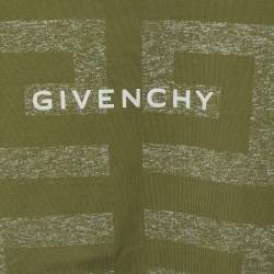 Pre Owned Givenchy Kids Green Logo Graphic Jersey T-Shirt 8 Yrs
