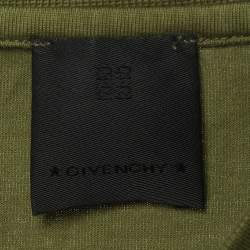 Pre Owned Givenchy Kids Green Logo Graphic Jersey T-Shirt 8 Yrs
