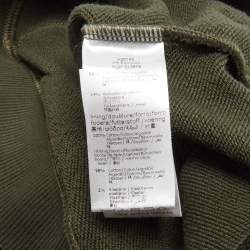 Pre Owned Givenchy Green Jersey Long Sleeve Side Stripe Hoodie 6 Yrs 