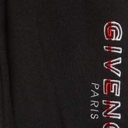Givenchy Kids Black Cotton Logo Embroidered Joggers Size 6 Yrs 