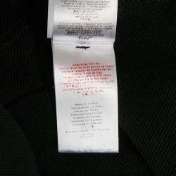 Pre Owned Givenchy Kids Black Cotton Logo Band Strip Tie Waist Dress 12 Yrs 