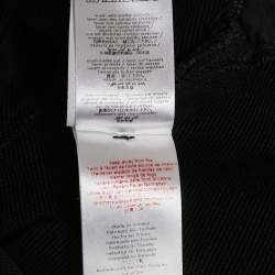 Pre Owned Givenchy Kids Black Cotton Logo Band Strip Tie Waist Dress 12 Yrs 