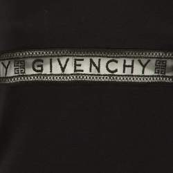 Pre Owned Givenchy Kids Black Mesh Embroidered Logo Detail Cotton Shirt Dress 10Yrs