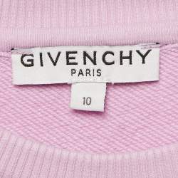 مملوكة مسب قًا Givenchy Kids Purple Logo Print Cotton Dress 10Yrs