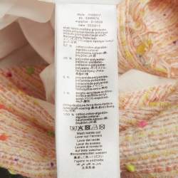 Pre Owned Givenchy Kids Orange 4G-Monogram Tweed Shirt & Shorts Set 10Yrs