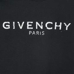 Givenchy Black Cracked Logo Print Cotton T-Shirt (12 Yrs)