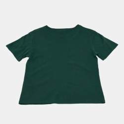 Pre Owned Gucci Kids X The Jetsons Dark Green Printed Cotton T-Shirt 10Y 