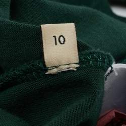 Pre Owned Gucci Kids X The Jetsons Dark Green Printed Cotton T-Shirt 10Y 