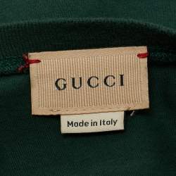 Pre Owned Gucci Kids X The Jetsons Dark Green Printed Cotton T-Shirt 10Y 