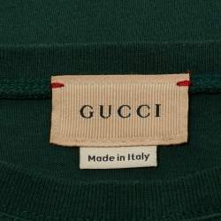 Pre Owned Gucci Kids X The Jetsons Dark Green Printed Cotton T-Shirt 8Y