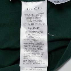 Pre Owned Gucci Kids X The Jetsons Dark Green Printed Cotton T-Shirt 8Y