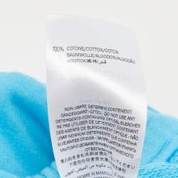 Pre Owned Gucci Kids Blue Logo Print Cotton Shorts 6 Yrs 