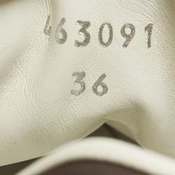 Pre Owned Gucci Ace Size 36 Beige/Brown GG Supreme Canvas Low Top Sneakers