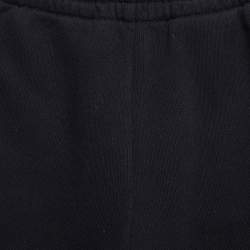 Pre Owned Gucci Navy Blue Cotton Knit Logo Tape Detail Trackpants 6 Yrs