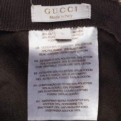 Gucci Beige GG Web Canvas Baseball Cap L