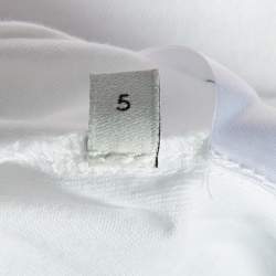 Gucci Kids White Logo Print Cotton T-Shirt 5 Yrs