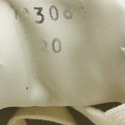 Gucci White Leather Re-Web Sneakers Size 20