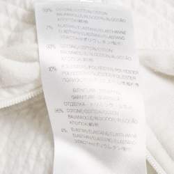 Gucci Kids White Cotton Zip-Up Jacket 8 Yrs 