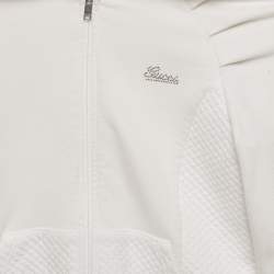 Gucci Kids White Cotton Zip-Up Jacket 8 Yrs 