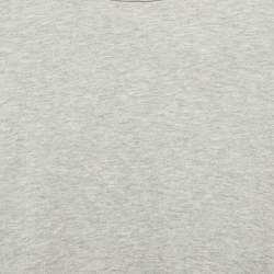 Pre Owned تي شيرت جيرسي غوتشي أطفال رمادي بحواف أكمام ويب 5 سنوات