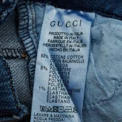 Pre Owned Gucci Kids Blue Printed Jersey and Denim T-Shirt Set 9/12M and 12/18M