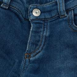 Pre Owned Gucci Kids Blue Printed Jersey and Denim T-Shirt Set 9/12M and 12/18M