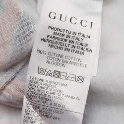 Pre Owned Gucci Kids White / Blue Cotton T-Shirt & Denim Set 18/24 Months 