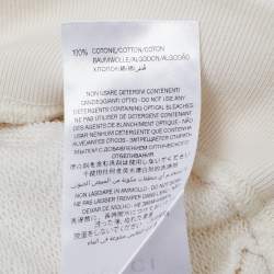 Pre Owned Gucci Kids Cream Logo Print Cotton Sweatshirt 5Y
