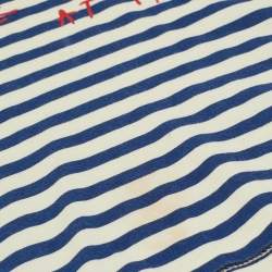 Pre Owned Gucci Kids Striped Jersey T-Shirt 8Yrs