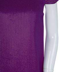 Gucci Purple Brocade Cap Sleeve Dress 8 Yrs