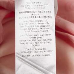 Pre Owned Gucci Kids Pink GG Jacquard Cotton Pleated Dress 12-24M