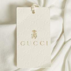 Gucci Kids White Web Trim Waistband Cotton Joggers 8 Yrs 