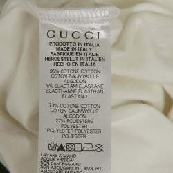 Gucci Kids White Web Trim Waistband Cotton Joggers 8 Yrs 