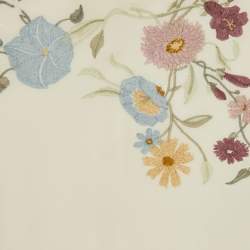 Gucci Cream Silk Floral Embroidered Dress Size 5 Yrs