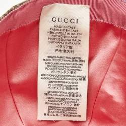Gucci Kids Beige Coated Canvas Unicorn Baseball Cap M