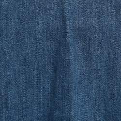 Pre Owned Gucci Kids Blue Denim Web Trim A-Line Dress 8/24M