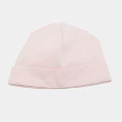 Pre Owned Gucci Pink Baby Cotton Blend Beanie Hat 9-12M