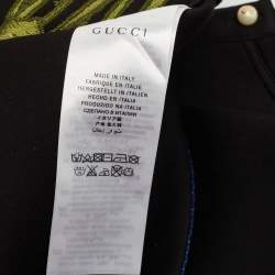 مملوكة مسبقًا Gucci Kids Black Floral Embroidered Cotton Sweatshirt 6Yrs