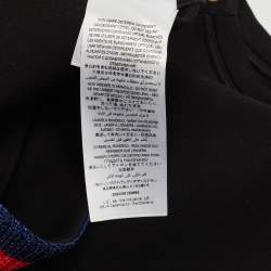 مملوكة مسبقًا Gucci Kids Black Floral Embroidered Cotton Sweatshirt 6Yrs