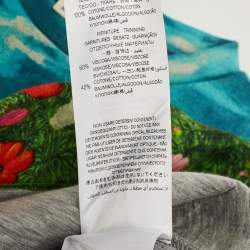 Pre Owned Gucci Kids Blue Garden Print Neoprene Sweatshirt 6Yrs