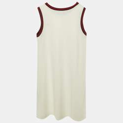Pre Owned Gucci Kids White Jersey Sleeveless Dress Size 12 Yrs