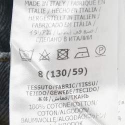 Pre Owned Gucci Kids Blue Denim Regular Fit Jeans 8Yrs/Waist 24"