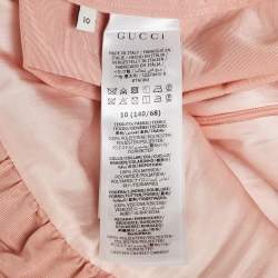 مملوكة مسبقًا Gucci Kids Pink Sequin Collar Synthetic Dress 10Yrs