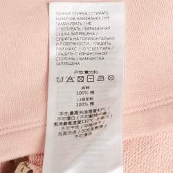 مملوكة مسبقًا Gucci Kids Pink Web Trim Cotton Mini Skirt 4Yrs