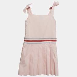 Pre Owned فستان مصمم غوتشي للأطفال بليسيه قطن وردي 4 سنوات