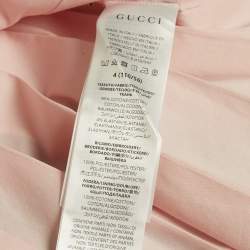 Pre Owned فستان مصمم غوتشي للأطفال بليسيه قطن وردي 4 سنوات