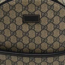 Pre Owned حقيبة ظهر غوتشي من قماش GG سوبرم ب لون كحلي/بيج