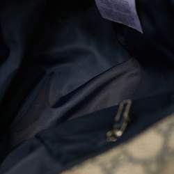 Pre Owned حقيبة ظهر غوتشي من قماش GG سوبرم ب لون كحلي/بيج